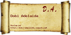 Dobi Adelaida névjegykártya